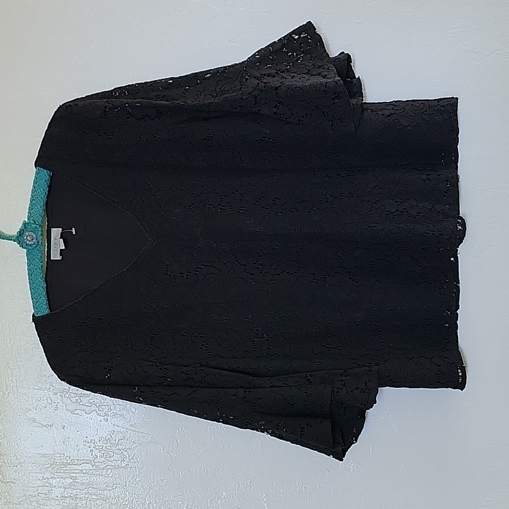 Ann Taylor Loft Blace Lace Top